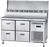 Стол для пиццы Abat СХС-80-01П (ящики 1/2, ящики 1/2)