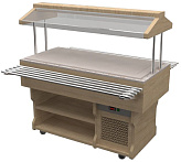 Салат-бар охлаждаемый Gastrolux WoodLine ПО-127/ПК/W