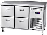 Стол холодильный Abat СХС-60-01-СО (ящики 1/2, ящики 1/2, без борта)
