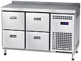 Стол холодильный Abat СХС-60-01-СО (ящики 1/2, ящики 1/2, с бортом)