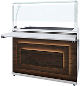 Прилавок холодильный Luxstahl ПХВ (С)-1200 Premium (нерж.)