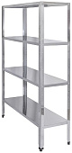 Стеллаж кухонный Luxstahl СР-1800x1000x300/4