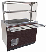 Прилавок-витрина Abat ПВВ(Н)-70Е-02-НШ (оригами)