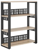 Стеллаж открытый КОБОР ST3-80/36 black/natural