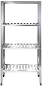 Стеллаж кухонный с решетчатыми полками Luxstahl СРРП-1800x1800x600