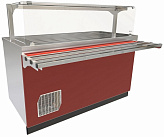 Прилавок-витрина Abat ПВВ(Н)-70Е-05-НШ (браво, бордо)