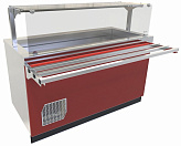 Прилавок-витрина Abat ПВВ(Н)-70Е-01-НШ (браво, бордо)