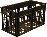 Ящик для яиц прямой перфорированный черный /1/18/ (660*340*360мм)