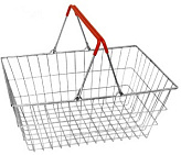 Корзина покупательская Корбис SB20-ZN-Budget красная