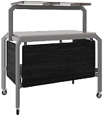 Стол нейтральный Кобор AN220 aluminum/glazed/sky