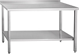 Стол производственный Abat СПРП-6-1 каркас из нерж. стали, с полкой