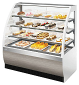 Витрина кондитерская Chilz VETE LUX 130 белый, вяз тоссини