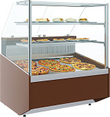 Витрина тепловая Carboma KC95 VH 1,5-1 (1008, дуб темный)