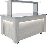 Салат-бар нейтральный Luxstahl СБН-1500 Premium (нерж.)