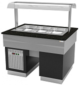 Прилавок охлаждаемый Gastrolux ПО-2010/5GN/SI