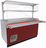 Прилавок-витрина Abat ПВВ(Н)-70Е-07-НШ (браво, бордо)