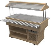 Салат-бар охлаждаемый Gastrolux WoodLine ПО-157/ПН/W